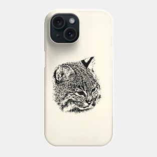 Bobcat portrait Phone Case