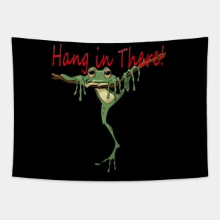 frogs hang in there 03 Tapestry