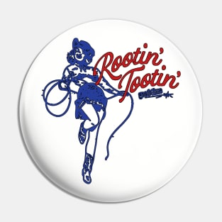 Vintage Rootin Tootin Good Time Western Cowgirl Pin
