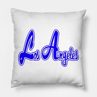 Los Angeles Blue Pillow