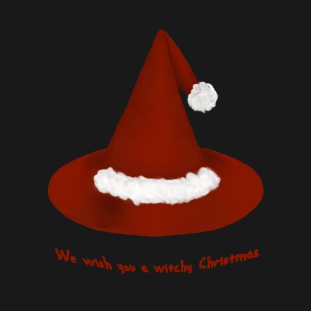 We wish you a witchy Christmas Witch's Santa Hat by RSewell