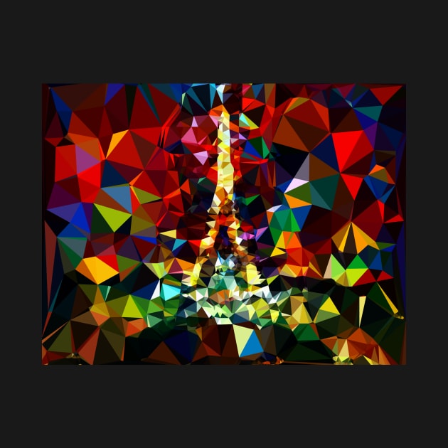 Eiffel tower modern abstract by benchmark