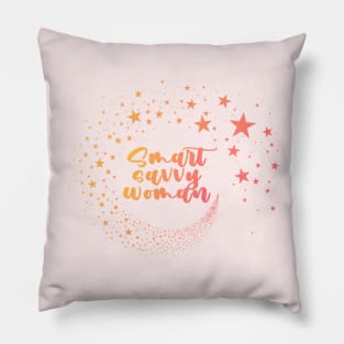 smart savvy woman Pillow