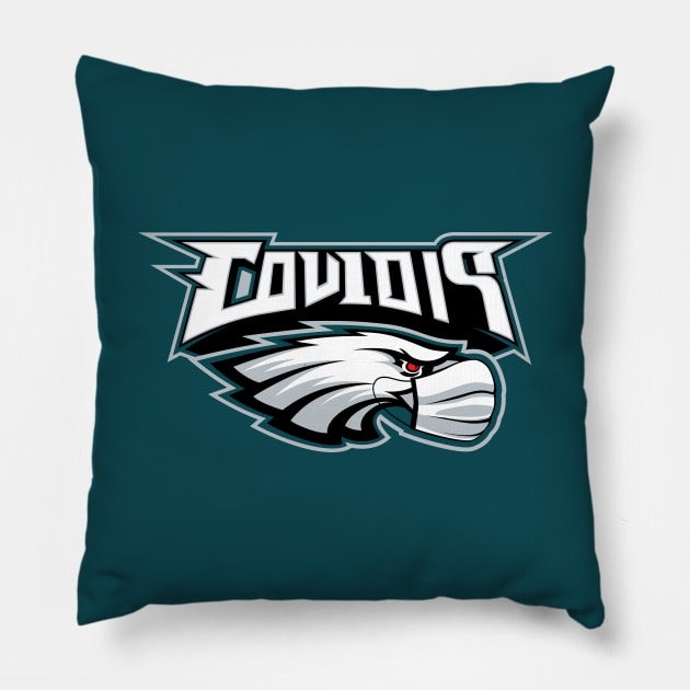 Team COVID19 Pillow by FAKE NEWZ DESIGNS