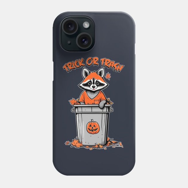 Trick or Trash Spooky Splendor Phone Case by jojoerashop