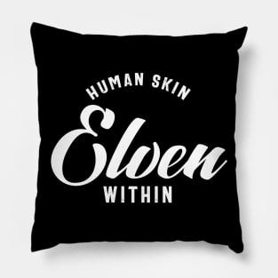 Human Skin Elven Within Gaming Guy RPG Pillow