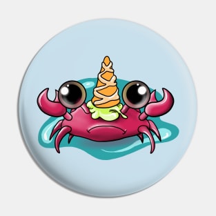 Cute Stuff Unicorn Crab Pin