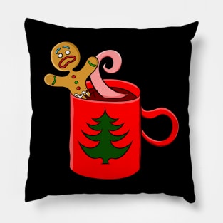 Swimming in a Cup - Gingerbread Pillow