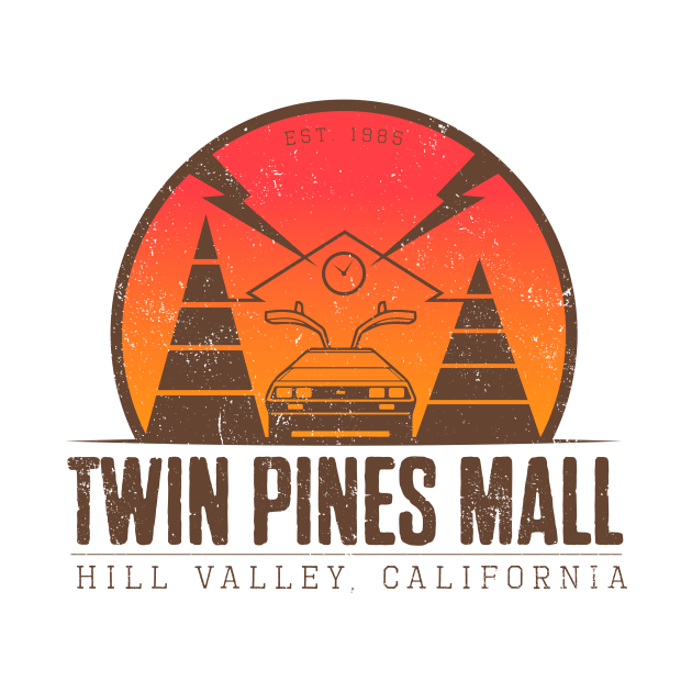 Twin Pines Mall Tshirt from Back to the Future by Stephens Creative