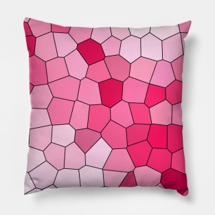Pink Rose Color Pattern Pillow