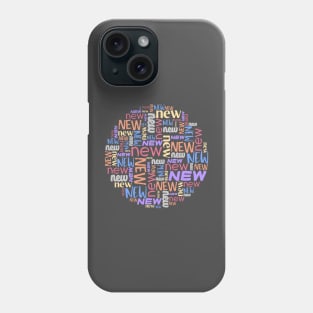 Word collage: NEW (multiple colors) Phone Case