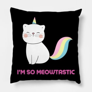 So Meowtastic Pillow