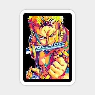 Anime Zoro wpap pop art Magnet