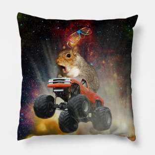Squirrel! Jumping a Monster Truck Through an Explosion SOOO EXTREEM! Pillow
