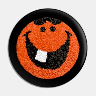 Smiley Tooth - Melted Plastic Popcorn art Pin