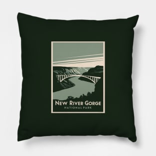 New River Gorge National Park Bridge Pillow