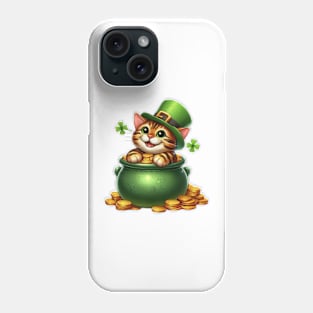 St Patricks Day Bengal Cat Phone Case