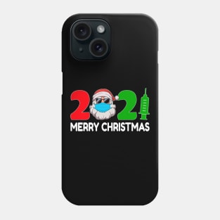 Vaccinated Merry Christmas 2021 Perfect Pajamas Family Phone Case