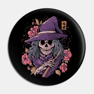 Magic Death - Witch Skull Goth Gift Pin