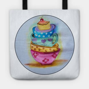 A cupcake on top Tote