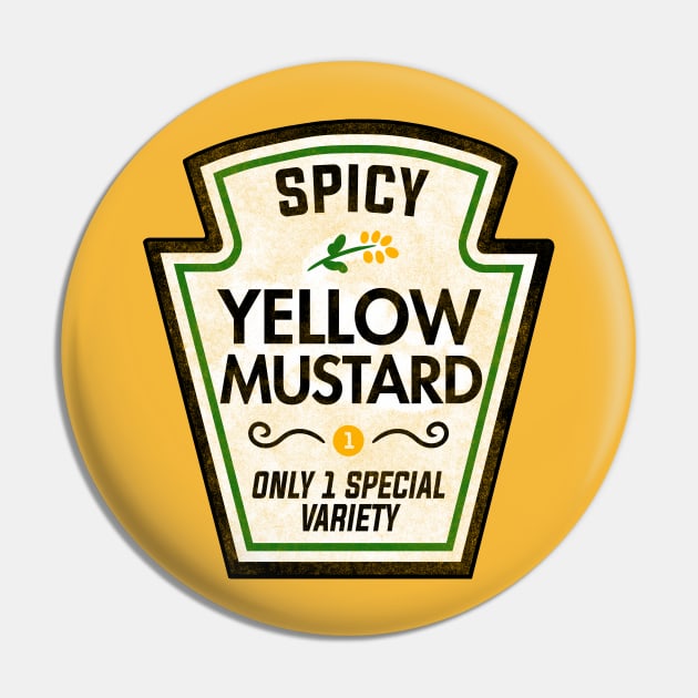 Funny Mustard Halloween Couple Costume Pin by Boots