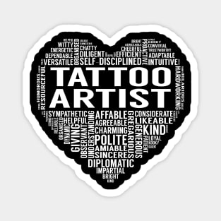 Tattoo Artist Heart Magnet