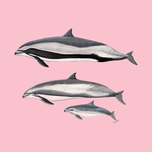 Fraser´s dolphins by chloeyzoard