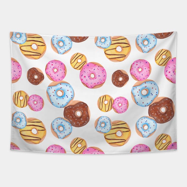 Donut pattern Tapestry by RosanneCreates