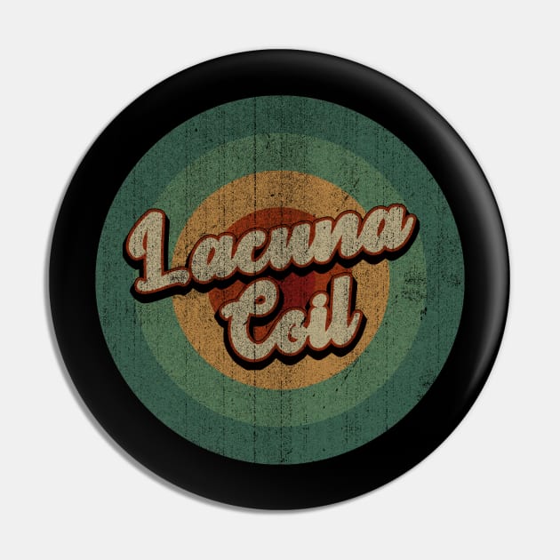 Circle Retro Vintage Lacuna Coil Pin by Jokowow