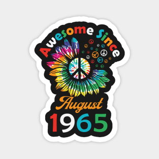 Funny Birthday Quote, Awesome Since August 1965, Retro Birthday Magnet