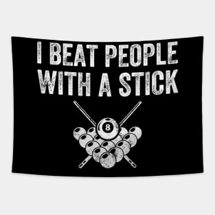 I beat people with a stick Tapestry