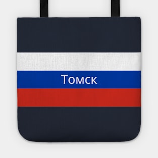 Tomsk City in Russian Flag Tote