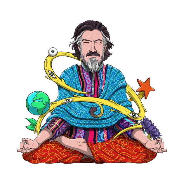 Psychedelic Alan Watts by Ineffable