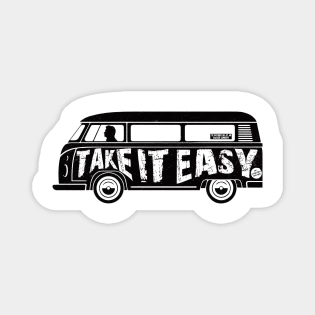 Take it easy Magnet by Vin Zzep