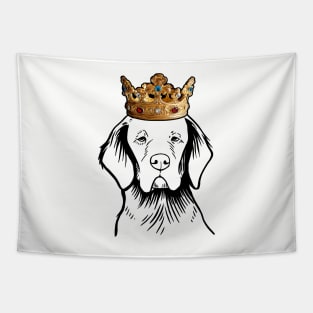 Clumber Spaniel Dog King Queen Wearing Crown Tapestry