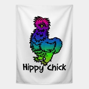 Tie dye Hippy Chick Tapestry