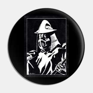 SHREDDER (Black and White) Pin