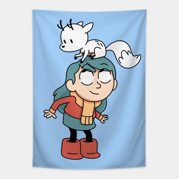 Hilda and Twig // Hilda Tapestry by amandawagner