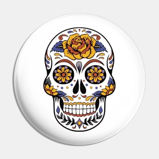 Mexican Candy Skull Pin