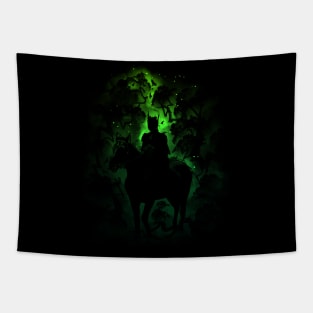 Elf Lord Horse Rider - Fantasy RPG Nature Tapestry