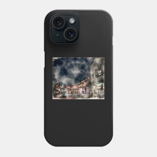 Cannery Row, Monterey Digital Watercolor 2021 Phone Case