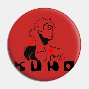 The leader of the rock group "Кино" Pin