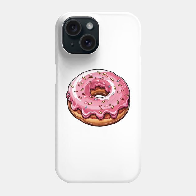 Pink donut Phone Case by Rayra