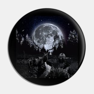 Night in the Forest Pin