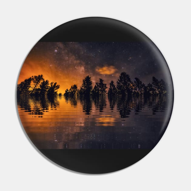 Forest Fire Fantasy Pin by ElevatedCT