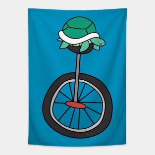 Unicycle Turtle Tapestry