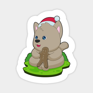 Dog Christmas Cookie Magnet