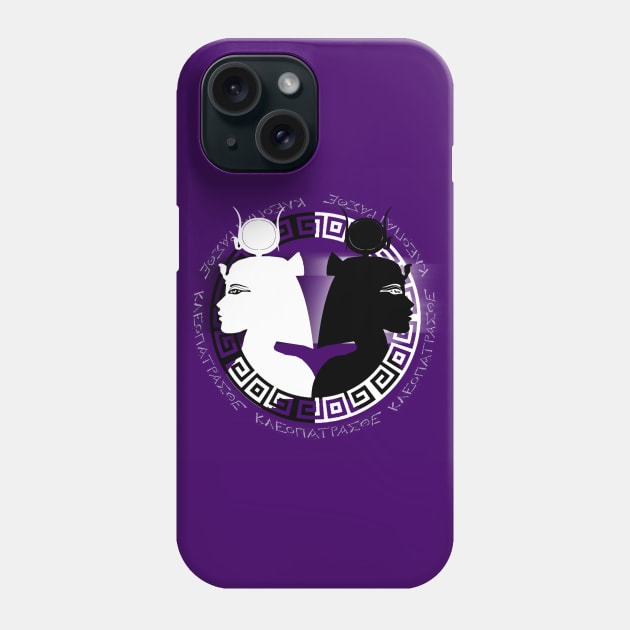 Cleopatra Purple Twinned Mask Phone Case by CRWPROD