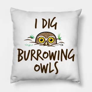 Burrowing Owls Owl Design Pillow