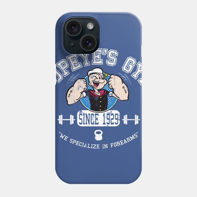 Pop Eye's Gym Phone Case by Alema Art